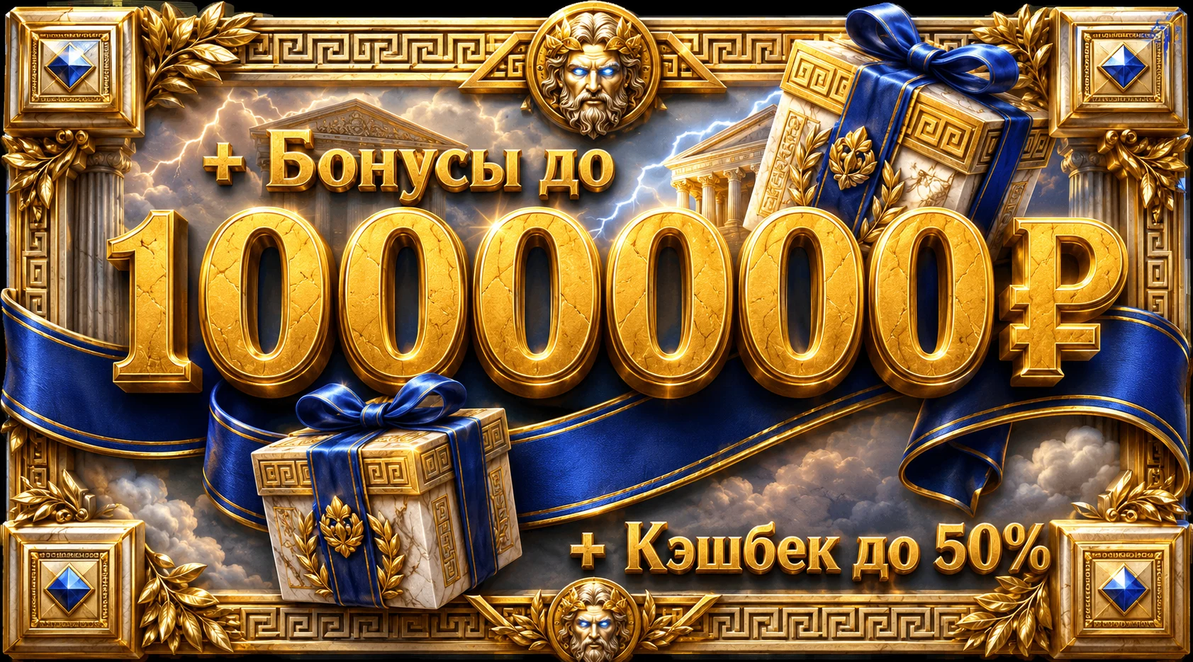 Приветственный бонус клуба Миллион Бонус клуба Миллион до 1 000 000 рублей и кэшбек